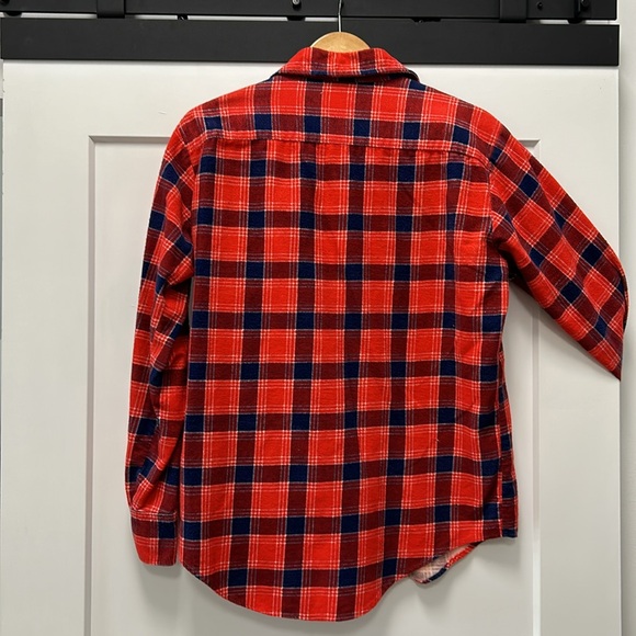 Vintage Sears 80s/90s Plaid Flannel Red/Blue - Picture 5 of 6